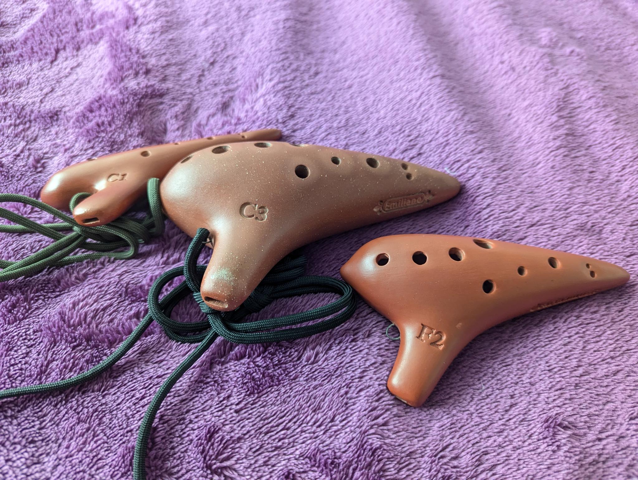 Ocarina with windway visible